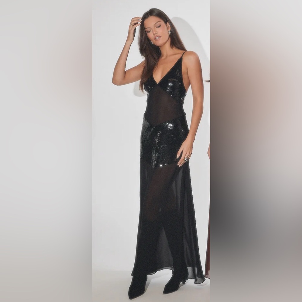 NWT - Sheer Panel Maxi Dress - WeWoreWhat - Size 6 - NEVER WORN
